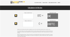 Desktop Screenshot of calculadorabitcoins.com