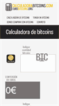 Mobile Screenshot of calculadorabitcoins.com